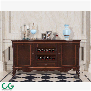 European style porch side cabinet 3d model